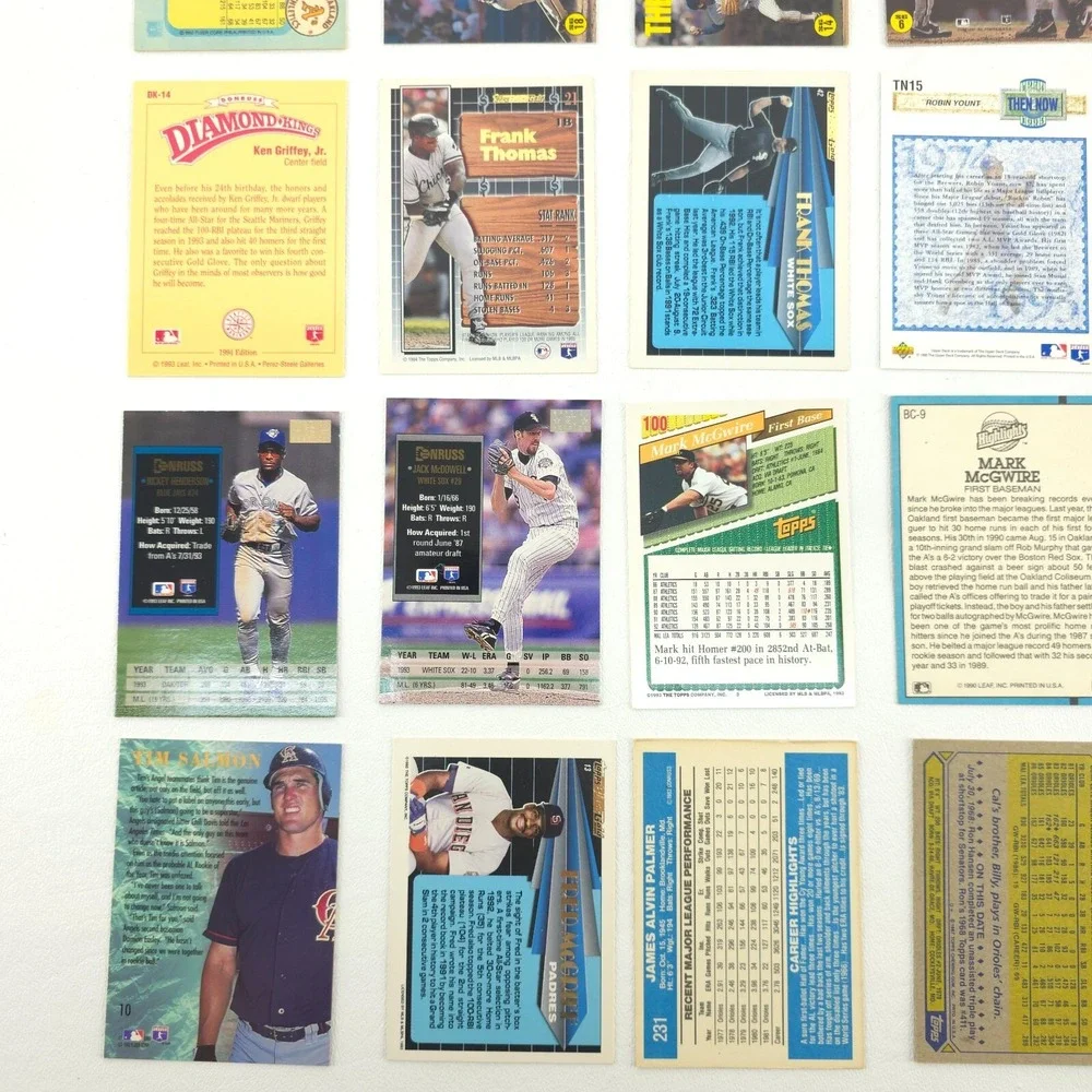 25 Card Baseball Star Lot Several Year Span All Pictured Yount Rose Thomas Ryan